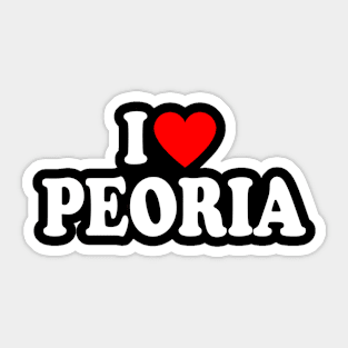 I heart Peoria City Sticker